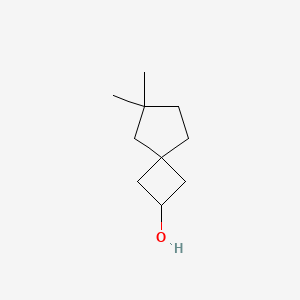 molecular formula C10H18O B13542644 6,6-Dimethylspiro[3.4]octan-2-ol 