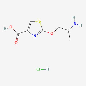 2-(2-Aminopropoxy)-1,3-thiazole-4-carboxylicacidhydrochloride