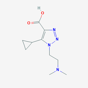 5-Cyclopropyl-1-(2-(dimethylamino)ethyl)-1h-1,2,3-triazole-4-carboxylic acid