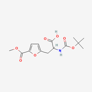 2-{[(Tert-butoxy)carbonyl]amino}-3-[5-(methoxycarbonyl)furan-2-yl]propanoicacid