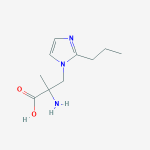 2-Amino-2-methyl-3-(2-propyl-1h-imidazol-1-yl)propanoic acid