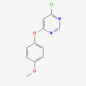 molecular formula C11H9ClN2O2 B1354279 4-氯-6-(4-甲氧基苯氧基)嘧啶 CAS No. 607723-54-6