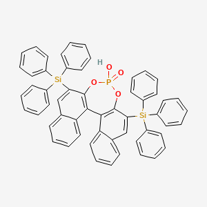 molecular formula C56H41O4PSi2 B1354280 (R)-(-)-3,3'-双(三苯甲硅基)-1,1'-联萘-2,2'-二基氢磷酸 CAS No. 791616-55-2