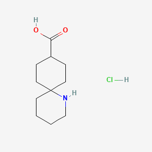 1-Azaspiro[5.5]undecane-9-carboxylicacidhydrochloride