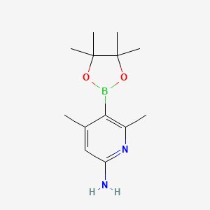 4,6-Dimethyl-5-(4,4,5,5-tetramethyl-1,3,2-dioxaborolan-2-yl)pyridin-2-amine