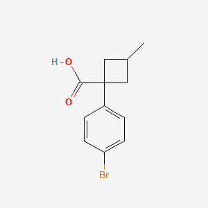 1-(4-Bromophenyl)-3-methylcyclobutane-1-carboxylic acid