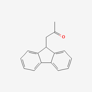 molecular formula C16H14O B13542854 2-Propanone, 1-fluoren-9-yl- CAS No. 2470-85-1