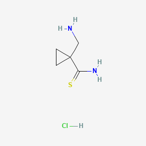 1-(Aminomethyl)cyclopropane-1-carbothioamidehydrochloride