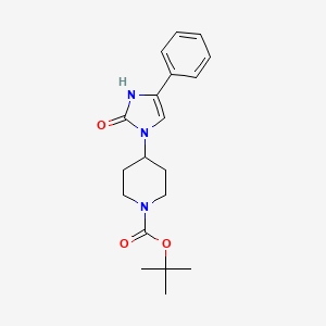 B1354288 tert-Butyl 4-(2-oxo-4-phenyl-2,3-dihydro-1H-imidazol-1-yl)piperidine-1-carboxylate CAS No. 205058-11-3