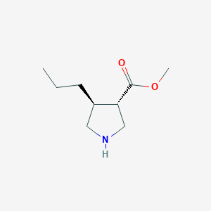 rac-methyl (3R,4R)-4-propylpyrrolidine-3-carboxylate