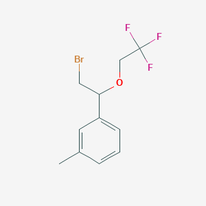 1-(2-Bromo-1-(2,2,2-trifluoroethoxy)ethyl)-3-methylbenzene