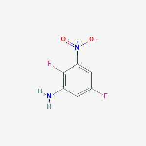 molecular formula C6H4F2N2O2 B13542896 2,5-Difluoro-3-nitroaniline 