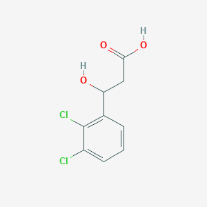 molecular formula C9H8Cl2O3 B13542906 3-(2,3-Dichlorophenyl)-3-hydroxypropanoic acid 