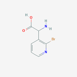 2-Amino-2-(2-bromopyridin-3-yl)acetic acid