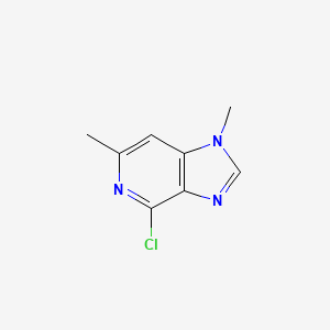 molecular formula C8H8ClN3 B1354296 4-氯-1,6-二甲基-1H-咪唑并[4,5-C]吡啶 CAS No. 870135-17-4