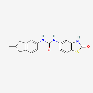 3-(2-methyl-2,3-dihydro-1H-inden-5-yl)-1-(2-oxo-2,3-dihydro-1,3-benzothiazol-5-yl)urea