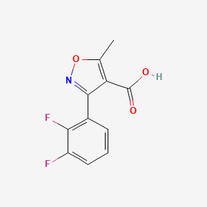 molecular formula C11H7F2NO3 B13542982 3-(2,3-Difluorophenyl)-5-methylisoxazole-4-carboxylic acid 