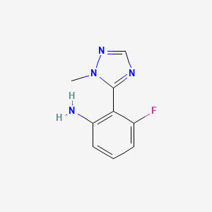 3-Fluoro-2-(1-methyl-1h-1,2,4-triazol-5-yl)aniline