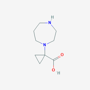 1-(1,4-Diazepan-1-yl)cyclopropane-1-carboxylic acid