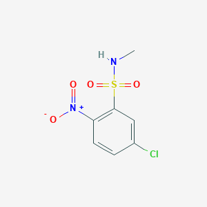 molecular formula C7H7ClN2O4S B13543008 5-Chloro-N-methyl-2-nitrobenzene-1-sulfonamide CAS No. 89840-89-1