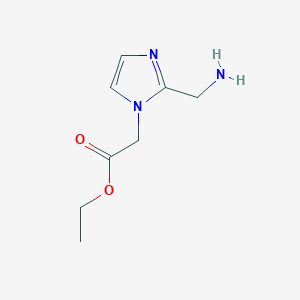 Ethyl 2-(2-(aminomethyl)-1h-imidazol-1-yl)acetate