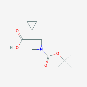 1-[(Tert-butoxy)carbonyl]-3-cyclopropylazetidine-3-carboxylicacid