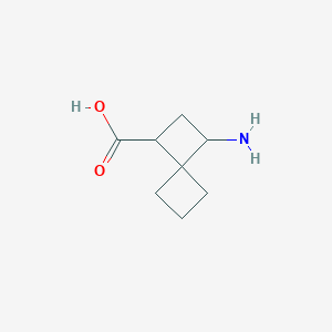 molecular formula C8H13NO2 B13543039 3-Aminospiro[3.3]heptane-1-carboxylic acid 