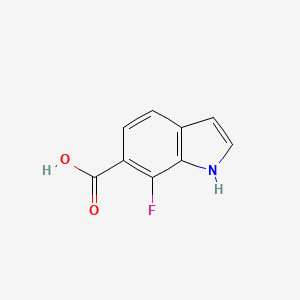 molecular formula C9H6FNO2 B1354305 7-氟-1H-吲哚-6-羧酸 CAS No. 908600-75-9