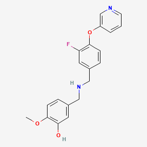 5-[({[3-Fluoro-4-(pyridin-3-yloxy)phenyl]methyl}amino)methyl]-2-methoxyphenol