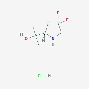 2-[(2S)-4,4-difluoropyrrolidin-2-yl]propan-2-olhydrochloride