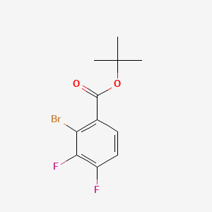 molecular formula C11H11BrF2O2 B13543083 Tert-butyl2-bromo-3,4-difluorobenzoate 