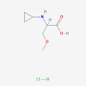 2-(Cyclopropylamino)-3-methoxypropanoic acid hydrochloride