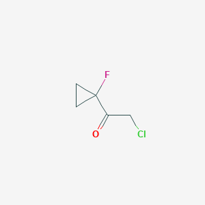 molecular formula C5H6ClFO B135431 2-氯-1-(1-氟环丙基)乙酮 CAS No. 151697-21-1