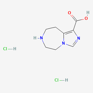 5H,6H,7H,8H,9H-imidazo[1,5-d][1,4]diazepine-1-carboxylicaciddihydrochloride