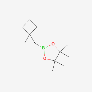 molecular formula C12H21BO2 B13543105 Spiro[2.3]hexan-1-ylboronic acid pinacol ester 