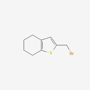 molecular formula C9H11BrS B13543147 2-(Bromomethyl)-4,5,6,7-tetrahydrobenzo[b]thiophene 