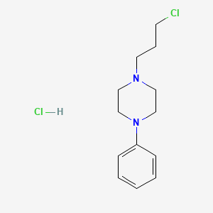 B1354316 Piperazine, 1-(3-chloropropyl)-4-phenyl-, hydrochloride CAS No. 55974-35-1
