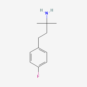 4-(4-Fluorophenyl)-2-methylbutan-2-amine