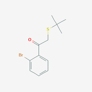 1-(2-Bromophenyl)-2-(tert-butylthio)ethan-1-one