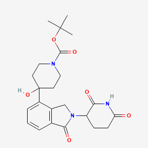 molecular formula C23H29N3O6 B13543203 tert-Butyl 4-(2-(2,6-dioxopiperidin-3-yl)-1-oxoisoindolin-4-yl)-4-hydroxypiperidine-1-carboxylate 