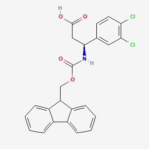 (S)-3-((((9H-Fluoren-9-yl)methoxy)carbonyl)amino)-3-(3,4-dichlorophenyl)propanoic acid