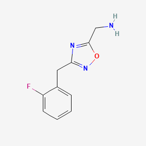 (3-(2-Fluorobenzyl)-1,2,4-oxadiazol-5-yl)methanamine