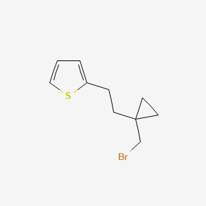 2-(2-(1-(Bromomethyl)cyclopropyl)ethyl)thiophene