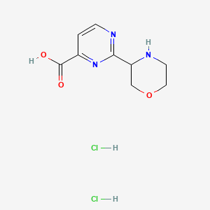 2-(Morpholin-3-yl)pyrimidine-4-carboxylicaciddihydrochloride