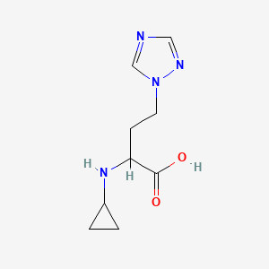 2-(Cyclopropylamino)-4-(1h-1,2,4-triazol-1-yl)butanoic acid