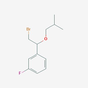 1-(2-Bromo-1-isobutoxyethyl)-3-fluorobenzene