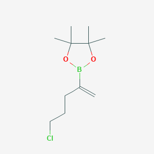 molecular formula C11H20BClO2 B13543362 2-(5-Chloropent-1-en-2-yl)-4,4,5,5-tetramethyl-1,3,2-dioxaborolane 