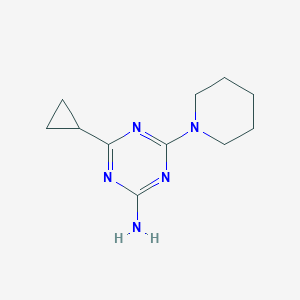 4-Cyclopropyl-6-(piperidin-1-yl)-1,3,5-triazin-2-amine