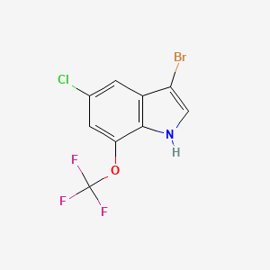 3-bromo-5-chloro-7-(trifluoromethoxy)-1H-indole