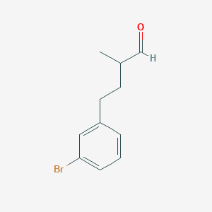 4-(3-Bromophenyl)-2-methylbutanal